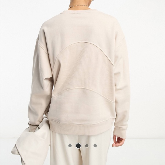 Oversized sweatshirt in stone - Picture 3 of 4